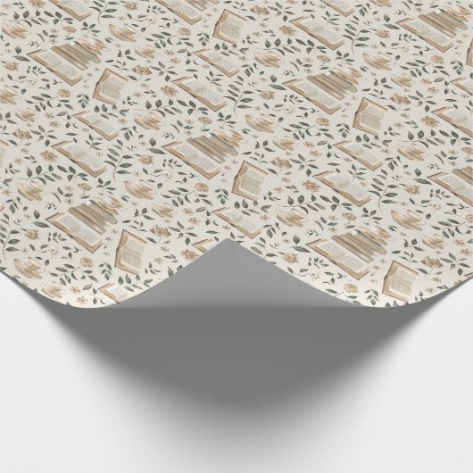 Elegante boekliefhebbers verpakken papier (Hoek)