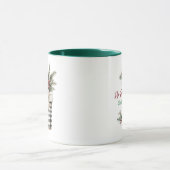 Elegante boerderij landelijke kerst aangepaste mok (Midden)