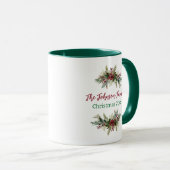 Elegante boerderij landelijke kerst aangepaste mok (Voorkant rechts)