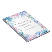 Elegante Boerderij Waterverf Bloemen van de bloemp Notitieboek (Rechterzijde)