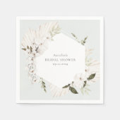 Elegante Boheemse Bloem Servet (Voorkant)