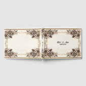 Elegante Boheemse Bloemen Huwelijk Welkom Gastenboek (Volledig)