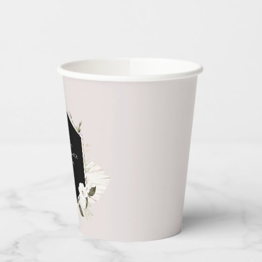 Elegante Boheemse Bloemen Papieren Bekers (Links)