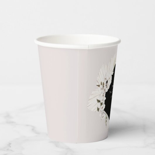 Elegante Boheemse Bloemen Papieren Bekers (Rechts)