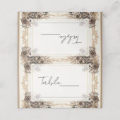 Elegante  Boheemse Bloemen Trouwplaats Kaart Plaatskaartje (Buitenkant ongevouwen)