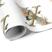 Elegante boheemse bloemletter X Cadeaupapier (Rol Hoek)