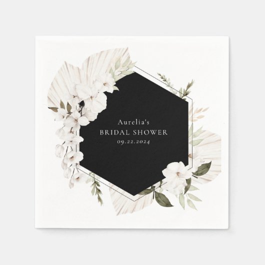 Elegante Boheemse Bloemservetten Servet (Voorkant)