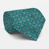 Elegante Boheemse Boho Turquoise Heren Das (Opgerold)