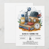 Elegante Boheemse detective verjaardag Kaart (Voorkant / Achterkant)