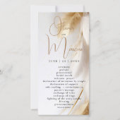 Elegante Boheemse Gouden Pampa's (Voorkant)