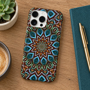 Elegante Boheemse Kaleidoscoop Mandala Kunstpatroo iPhone 16 Pro Max Hoesje