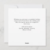 Elegante Boheemse kerstboom compositie Boho Feestdagenkaart (Achterkant)