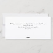 Elegante Boheemse Kerstboom Compositie Feestdagenkaart (Achterkant)