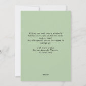 Elegante Boheemse kerstboom compositie Feestdagenkaart (Achterkant)