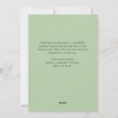 Elegante Boheemse kerstboom compositie Feestdagenkaart (Achterkant)