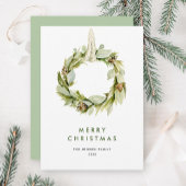 Elegante Boheemse kerstboom compositie Feestdagenkaart