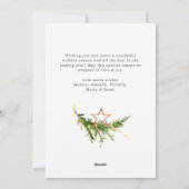 Elegante Boheemse kerstboom compositie Feestdagenkaart (Achterkant)