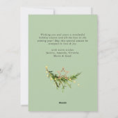 Elegante Boheemse kerstboom compositie Feestdagenkaart (Achterkant)