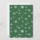 Elegante Boheemse Kerstcompositie Begroeting Feestdagenkaart (Achterkant)