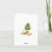 Elegante Boheemse Kerstmis Compositie Corporate Feestdagen Kaart (Achterkant)