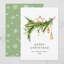 Elegante Boheemse Kerstmis Compositie