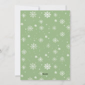 Elegante Boheemse Kerstmis Compositie Feestdagenkaart (Achterkant)