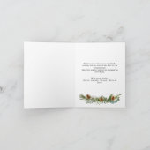 Elegante Boheemse Kerstmis dennenboom groet Kaart (Binnen)