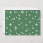 Elegante Boheemse Kerstmis Samenstelling Groet Feestdagenkaart (Achterkant)