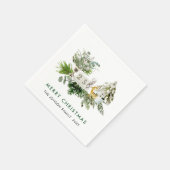 Elegante Boheemse Kerstmis Samenstelling Vakantie Servet (Hoek)