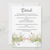 Elegante Boheemse Krans Waterverf Bloemen Huwelijk Kaart (Achterkant)