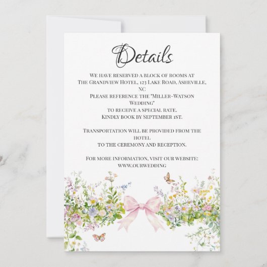 Elegante Boheemse Krans Waterverf Bloemen Huwelijk Kaart (Achterkant)