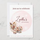 Elegante Boheemse Lente Verjaardag Par Thee Kaart (Voorkant)