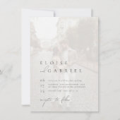 Elegante Boheemse Moderne Minimalistische 2 Foto T Kaart (Voorkant)