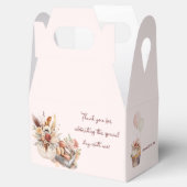 Elegante Boheemse rustieke roze thee party Bedankdoosjes (Geopend)