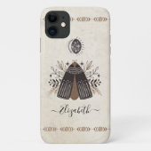 Elegante Boheemse vlindermot Case-Mate iPhone Case (Achterkant)