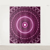 Elegante bohemien kleurrijke abstracte roze healin wandkleed (Voorkant)