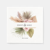 Elegante, Boho-aardetinten Servet (Voorkant)