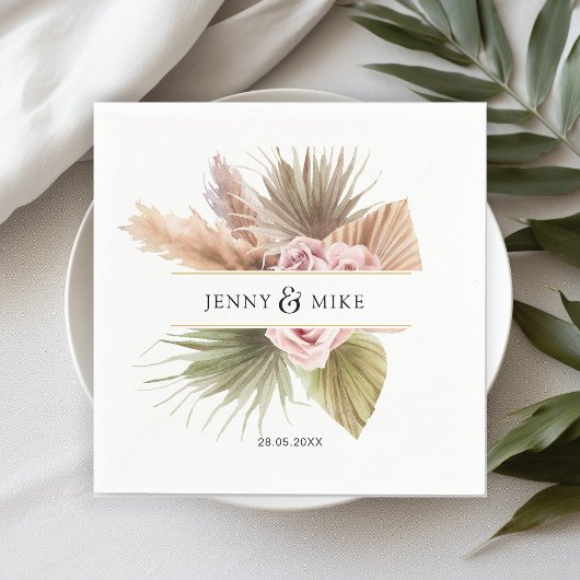 Elegante, Boho-aardetinten Servet