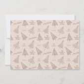 Elegante Boho Aardse kerstgroeten met foto Feestdagenkaart (Achterkant)