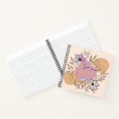 Elegante Boho abstracte bloemen Notitieboek (Binnen)