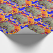 Elegante boho abstracte waterverf orchidee schilde cadeaupapier (Hoek)