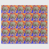 Elegante boho abstracte waterverf orchidee schilde cadeaupapier (Vlak)