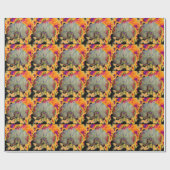 Elegante boho abstracte waterverf orchidee schilde cadeaupapier (Vlak)