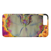 Elegante boho abstracte waterverf orchidee schilde Case-Mate iPhone case (Achterkant (Horizontaal))