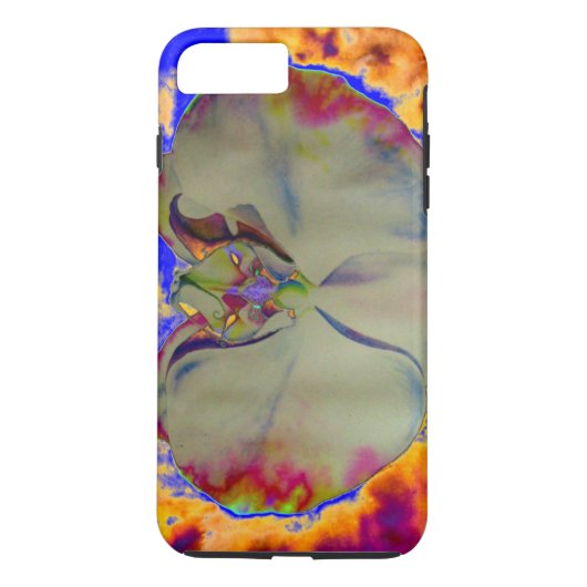 Elegante boho abstracte waterverf orchidee schilde Case-Mate iPhone case (Achterkant)