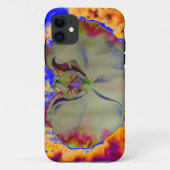 Elegante boho abstracte waterverf orchidee schilde Case-Mate iPhone case (Achterkant)