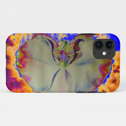 Elegante boho abstracte waterverf orchidee schilde Case-Mate iPhone case (Achterkant (horizontaal))