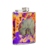 Elegante boho abstracte waterverf orchidee schilde heupfles (Rechts)
