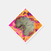 Elegante boho abstracte waterverf orchidee schilde servetten (Hoek)