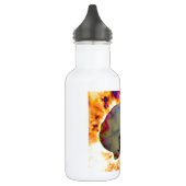 Elegante boho abstracte waterverf orchidee schilde waterfles (Links)